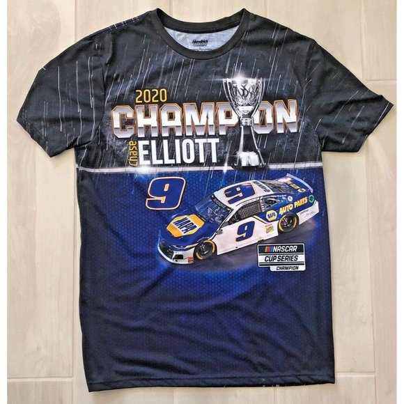 RARE OUT OF STOCK HENDRICK CHASE ELLIOTT 2020 DOUBLE SIDED CHAMPIONSHIP XL SHIRT - Picture 1 of 6